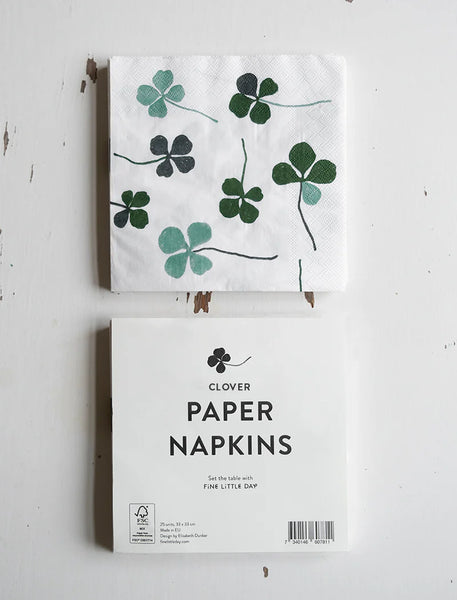 Serviettes en Papier Trèfle