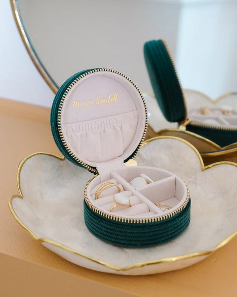 Petite Boîte à Bijoux Yvonne - Velours Côtelé