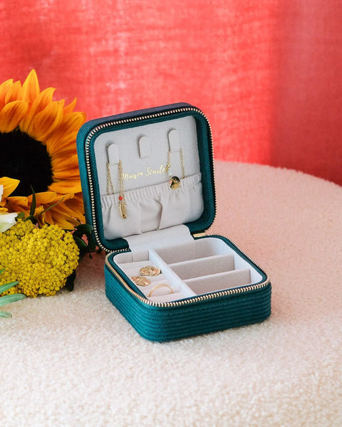 Boîte à Bijoux Corinne - Velours Côtelé