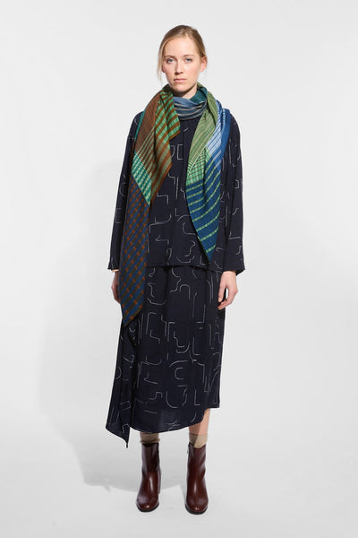 Echarpe de Laine Vibrant Amazone