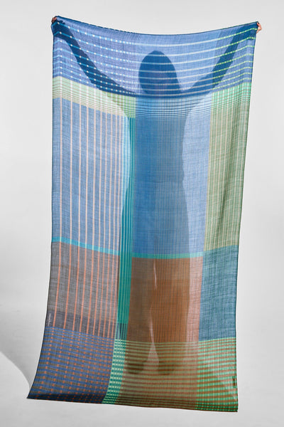 Echarpe de Laine Vibrant Amazone