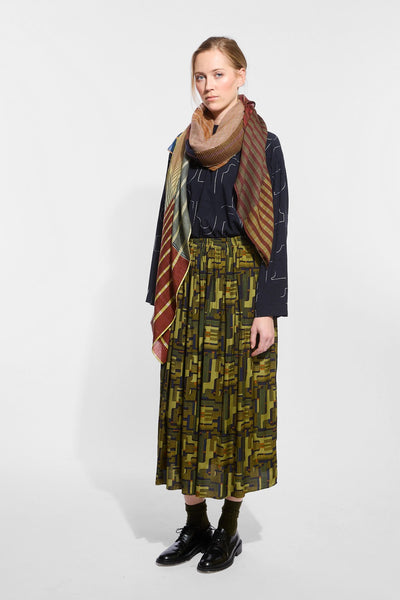 Echarpe de Laine Vibrant Ambre