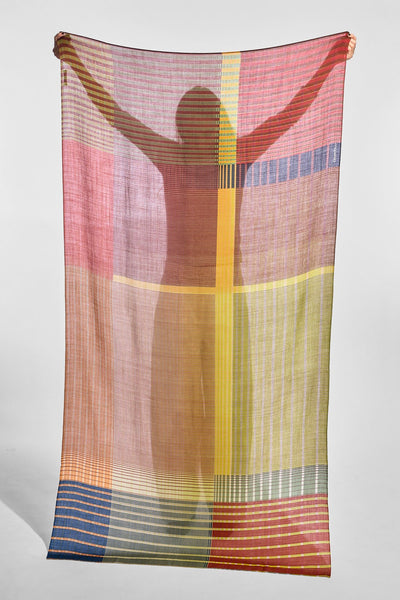 Echarpe de Laine Vibrant Ambre