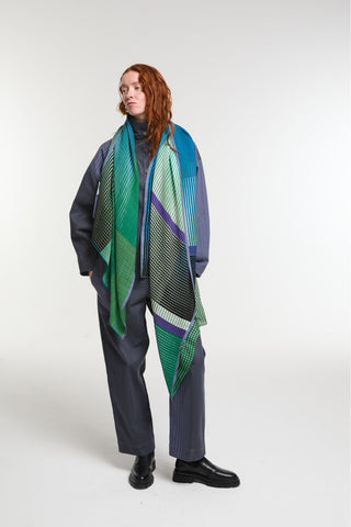 Echarpe de Laine Vibrant Vert