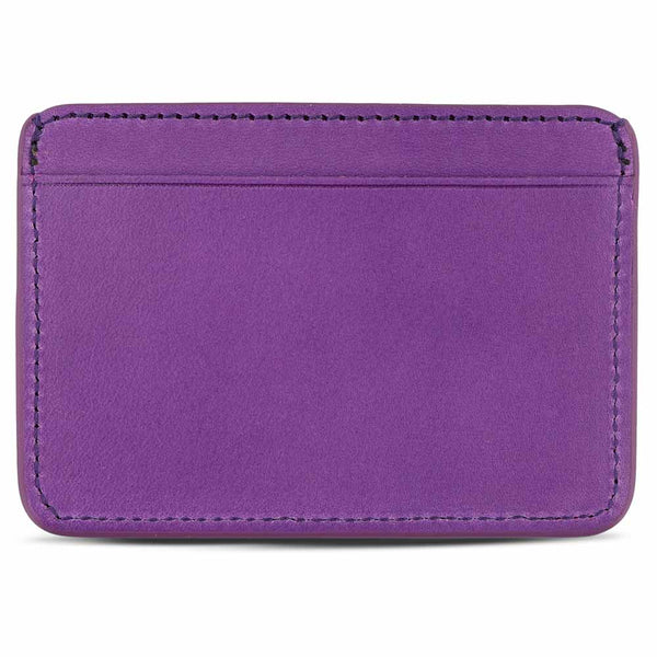 Porte-Cartes Cuir Violet