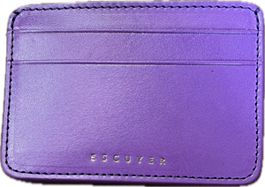 Porte-Cartes Cuir Violet