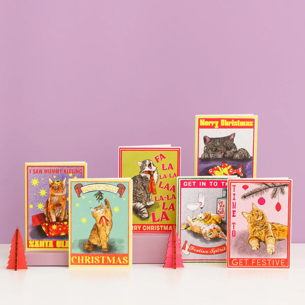 Cartes de Noël Chats