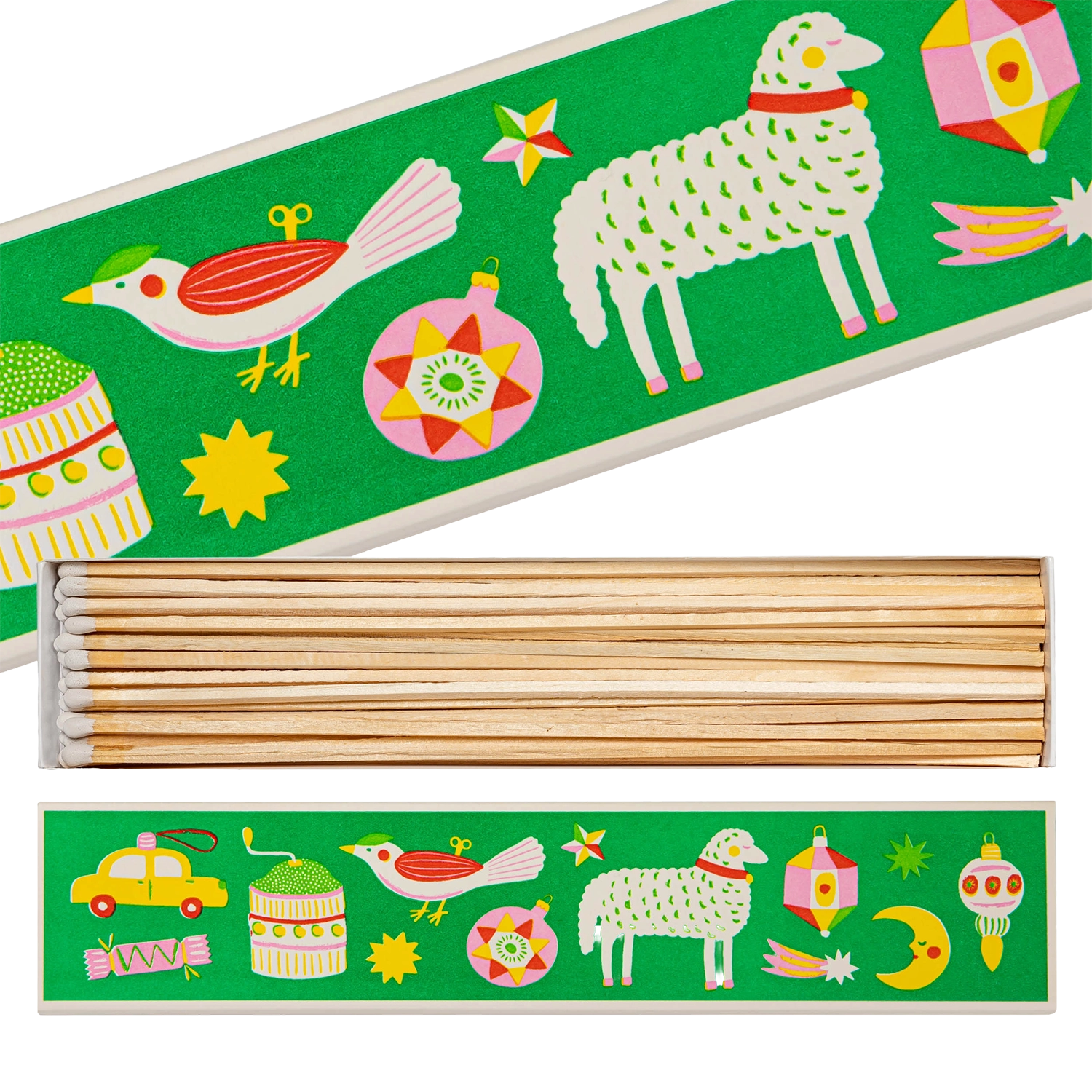 Boîte d'Allumettes Longues Christmas Ornaments