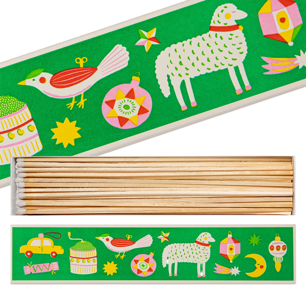 Boîte d'Allumettes Longues Christmas Ornaments