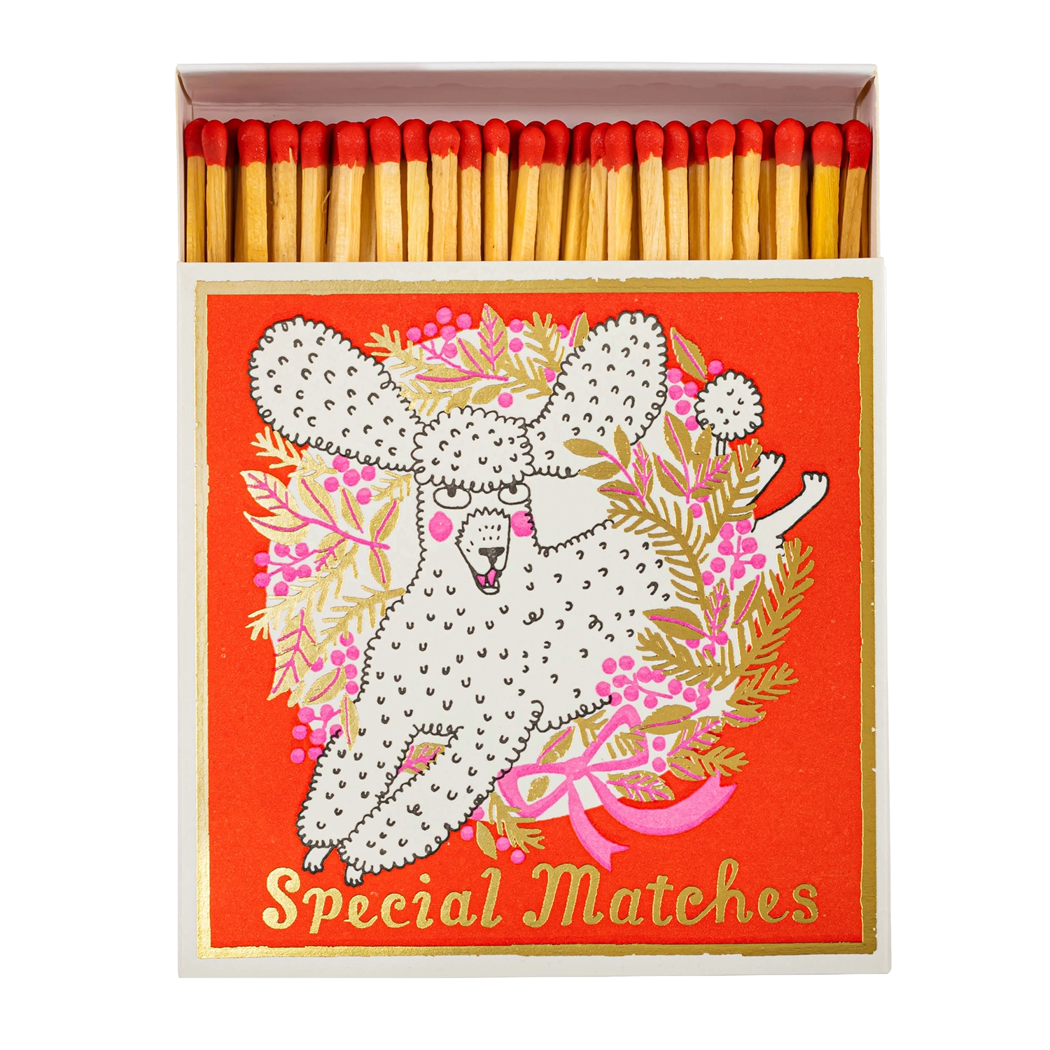 Boîte d'Allumettes Festive Poodle