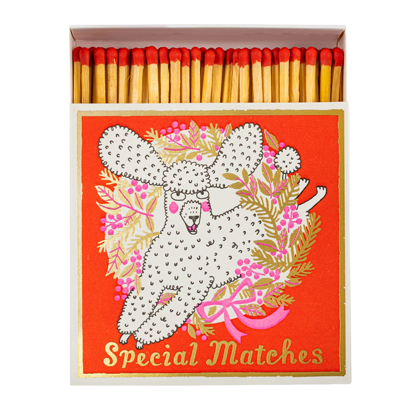 Boîte d'Allumettes Festive Poodle
