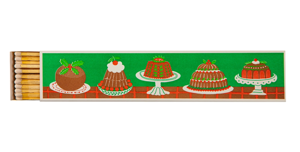 Boîte d'Allumettes Longues Christmas Puddings