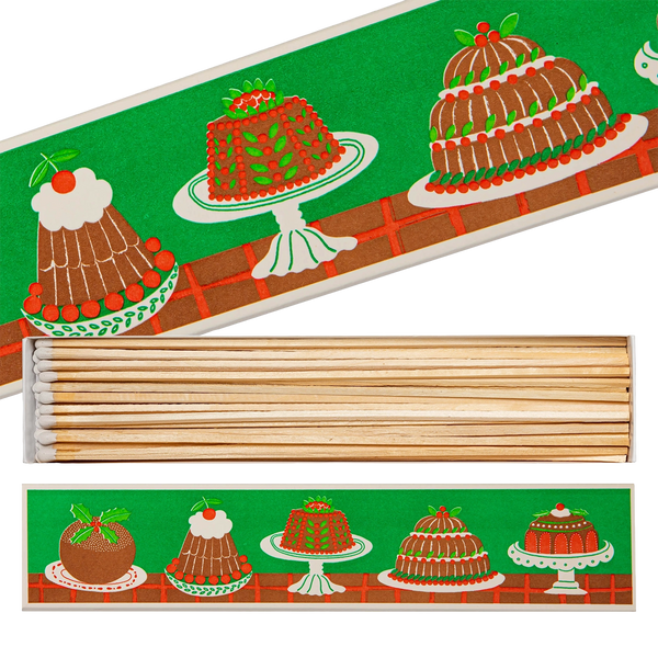 Boîte d'Allumettes Longues Christmas Puddings