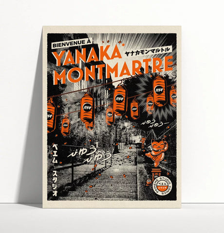 Affiche Yanaka Montmartre