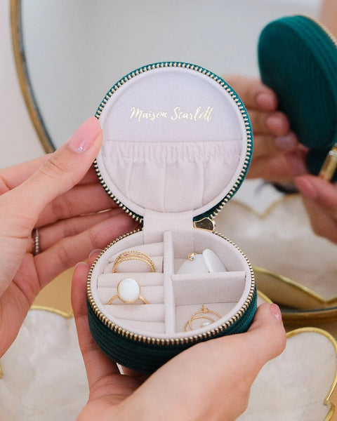 Petite Boîte à Bijoux Yvonne - Velours Côtelé