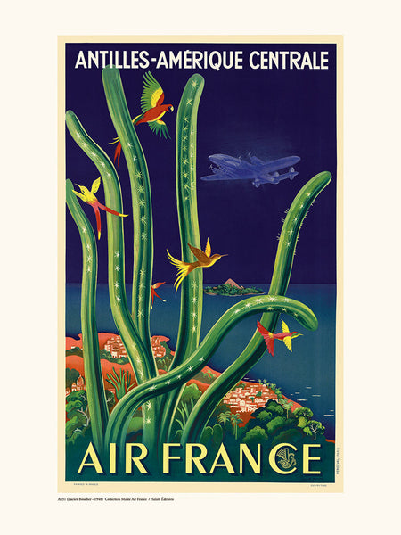 Affiche Antilles Amérique Centrale - Air France