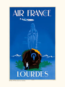 Affiche Lourdes - Air France