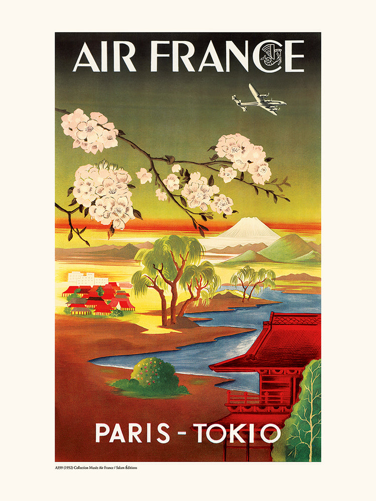 Affiche Paris Tokio - Air France