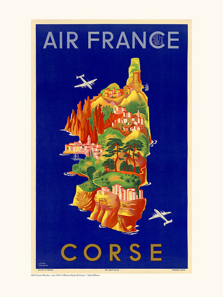 Affiche Corse - Air France