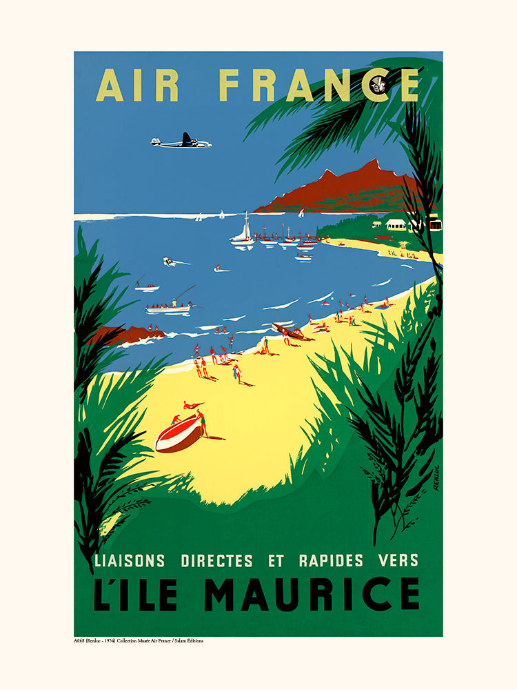 Affiche Île Maurice - Air France