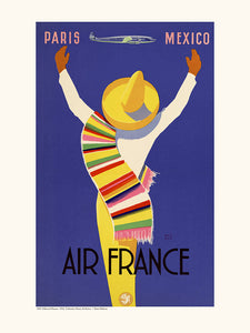 Affiche Paris Mexico - Air France