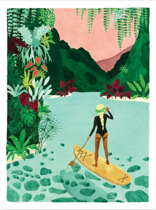 Affiche Paddle Girl