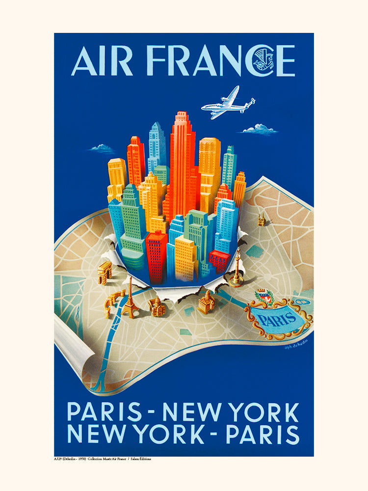 Affiche Paris New York - Air France