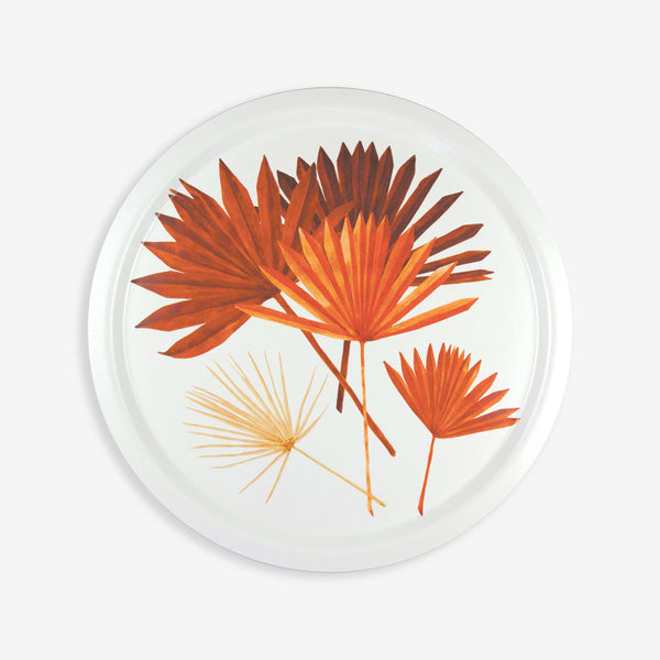 Plateau Rond Dry Palm Leaves