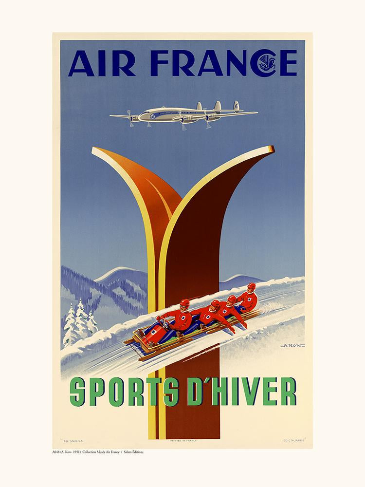 Affiche Sports d'Hiver - Air France