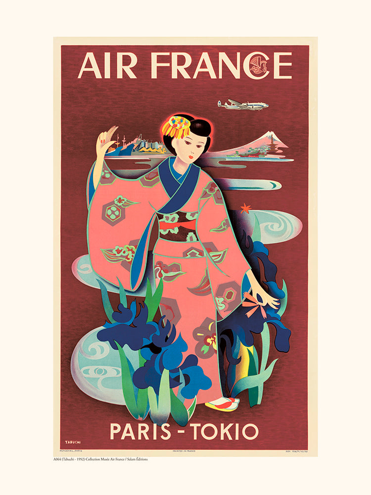 Affiche Paris Tokio - Air France