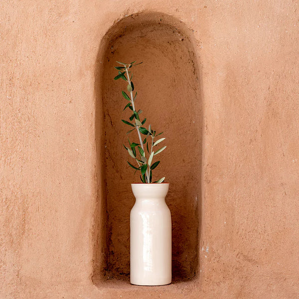 Vase Totem Mediterranea - Blanc