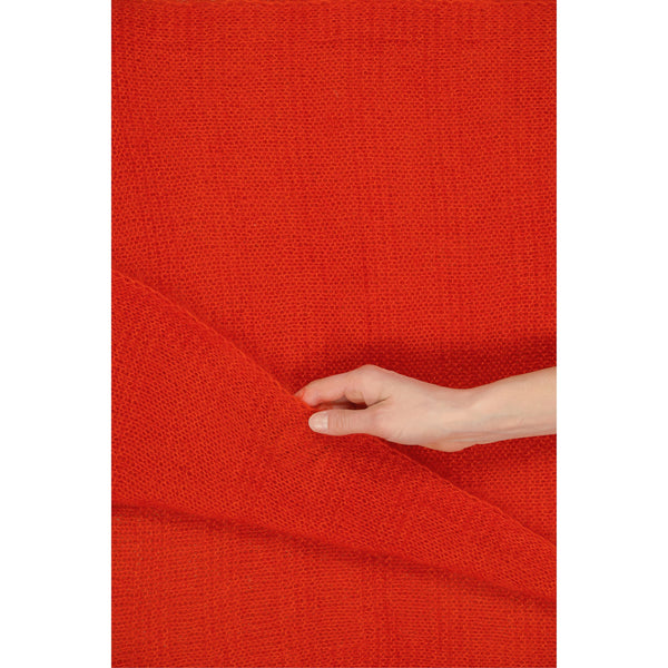 Écharpe tricotée BRUME - Vermillon