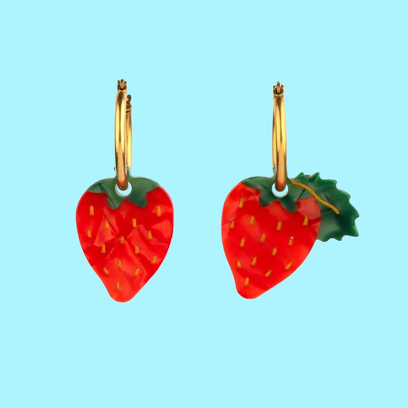 Boucles d'oreilles Fraises