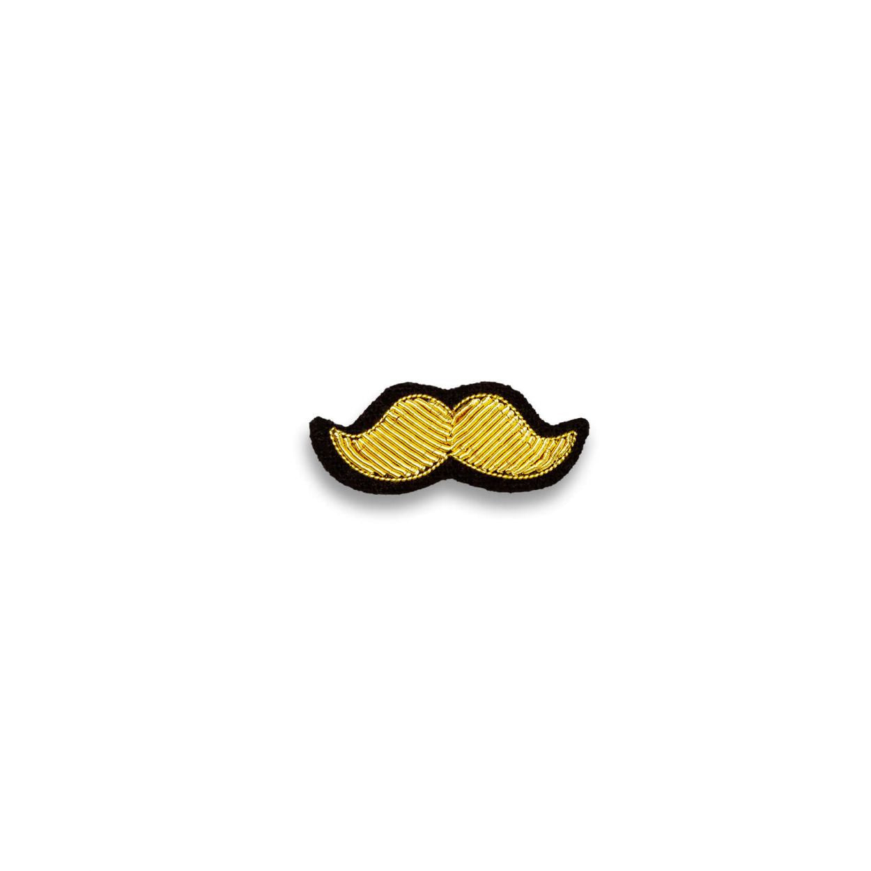 Broche Moustache Dorée