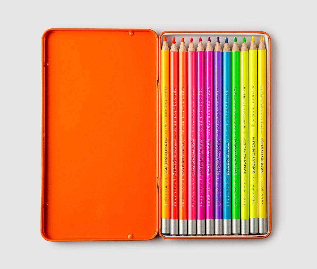 Boîte de 12 Crayons de Couleurs - Neon