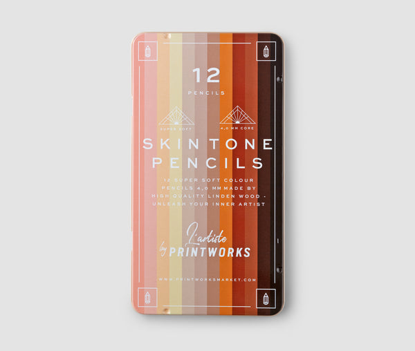 Boîte de 12 Crayons de Couleurs - Skin Tone